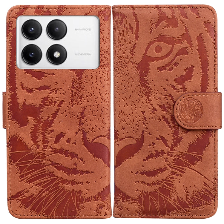 Tiger Embossing Pattern Flip Leather Phone Case