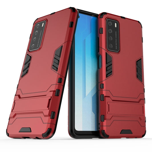 PC + TPU Shockproof Protective Case with Invisible Holder, For Huawei Honor Play 4