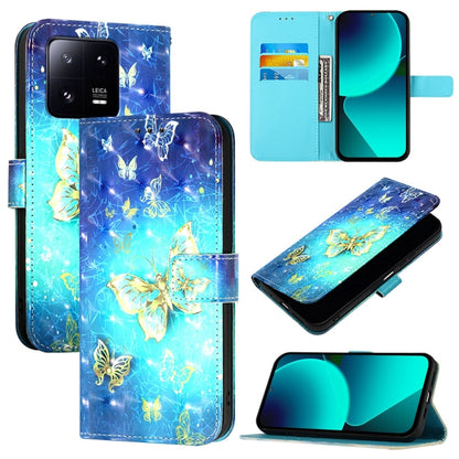 3D Painting Horizontal Flip Leather Phone Case, Series 8