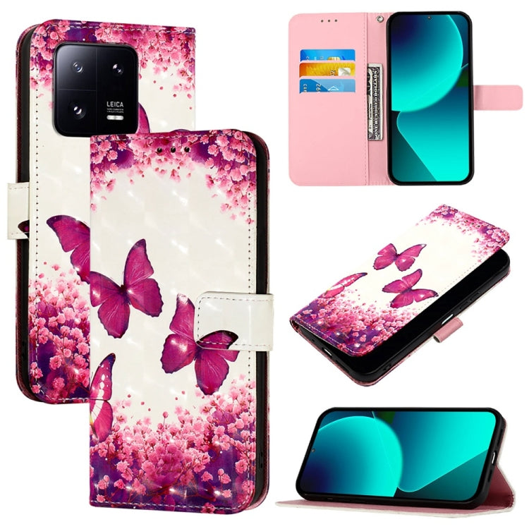 3D Painting Horizontal Flip Leather Phone Case, Series 8