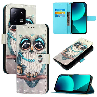 3D Painting Horizontal Flip Leather Phone Case, Series 8