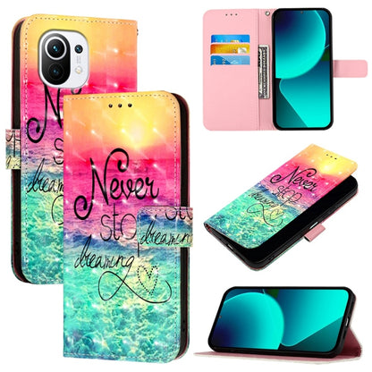 3D Painting Horizontal Flip Leather Phone Case, Series 8