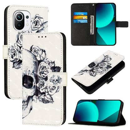 3D Painting Horizontal Flip Leather Phone Case, Series 8