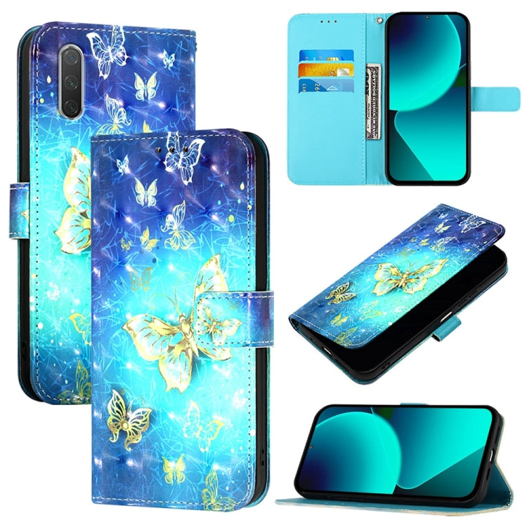 3D Painting Horizontal Flip Leather Phone Case, Series 8