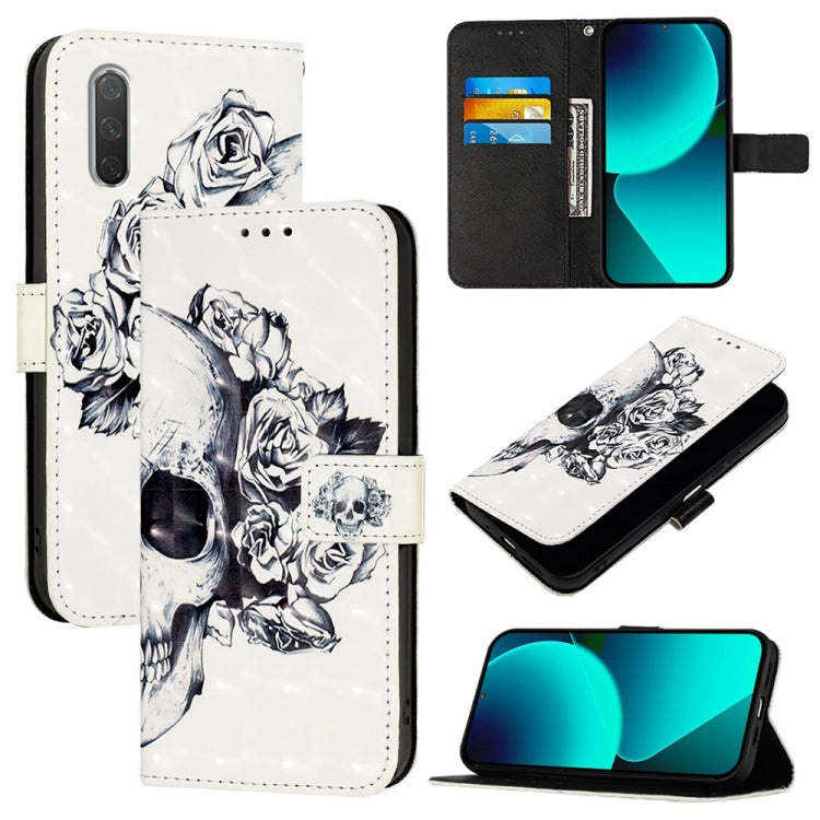 3D Painting Horizontal Flip Leather Phone Case, Series 8