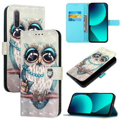 3D Painting Horizontal Flip Leather Phone Case, Series 8