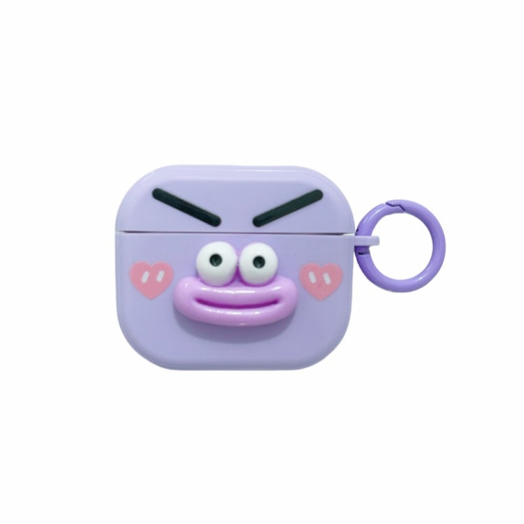 Fresh 3D Emoticon Pattern Skin Feel Earbuds Box PC Case, For AirPods Pro 2, For AirPods 3, For AirPods Pro, For AirPods 2 / 1