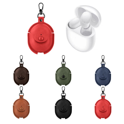 Business Leather Earphone Protective Case with Hook