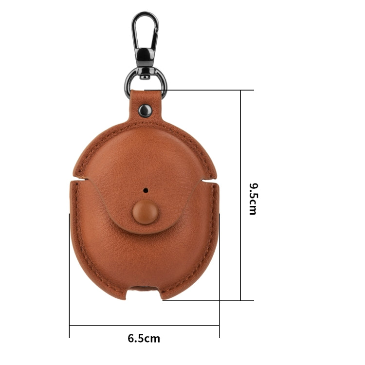Business Leather Earphone Protective Case with Hook