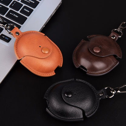 Business Leather Earphone Protective Case with Hook