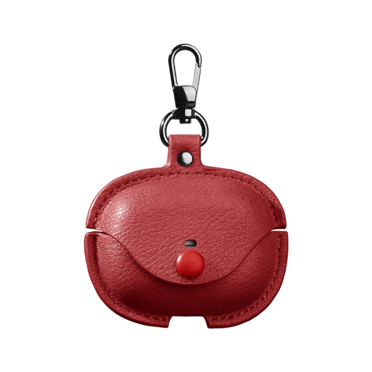 Business Leather Earphone Protective Case with Hook, For Redmi Buds 6 Pro, For Redmi Buds 5 / 6S, For Redmi Buds 6 Active Edition, For Redmi Buds 5 Pro / Buds 4 Pro