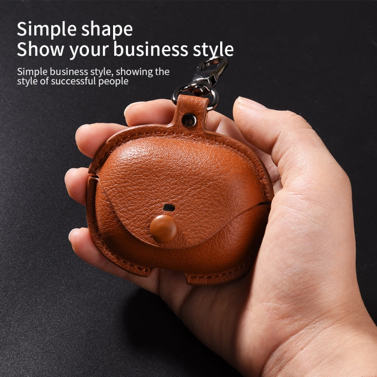 Business Leather Earphone Protective Case with Hook, For Redmi Buds 5 Pro / Buds 4 Pro / Buds 8, For Redmi Buds 4