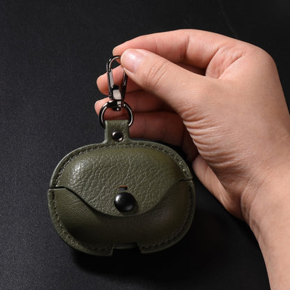Business Leather Earphone Protective Case with Hook, For Redmi Buds 5 Pro / Buds 4 Pro / Buds 8, For Redmi Buds 4