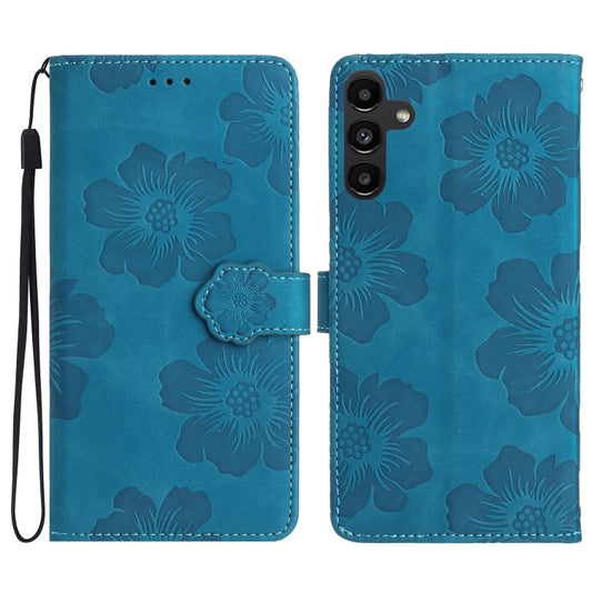 Flower Embossing Pattern Leather Phone Case