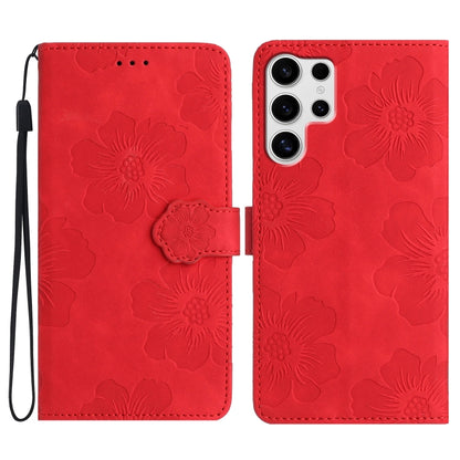 Flower Embossing Pattern Leather Phone Case