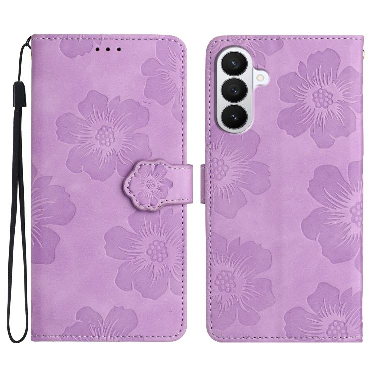 Flower Embossing Pattern Leather Phone Case, For Samsung Galaxy S26 Edge 5G, For Samsung Galaxy S26 Ultra 5G, For Samsung Galaxy S26 Pro 5G, For Samsung Galaxy S25 Edge 5G