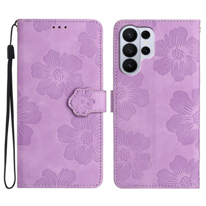 Flower Embossing Pattern Leather Phone Case, For Samsung Galaxy S26 Edge 5G, For Samsung Galaxy S26 Ultra 5G, For Samsung Galaxy S26 Pro 5G, For Samsung Galaxy S25 Edge 5G