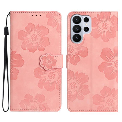 Flower Embossing Pattern Leather Phone Case, For Samsung Galaxy S26 Edge 5G, For Samsung Galaxy S26 Ultra 5G, For Samsung Galaxy S26 Pro 5G, For Samsung Galaxy S25 Edge 5G