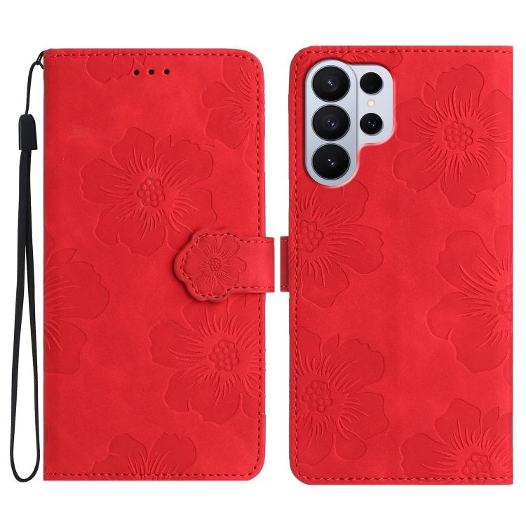 Flower Embossing Pattern Leather Phone Case, For Samsung Galaxy S26 Edge 5G, For Samsung Galaxy S26 Ultra 5G, For Samsung Galaxy S26 Pro 5G, For Samsung Galaxy S25 Edge 5G