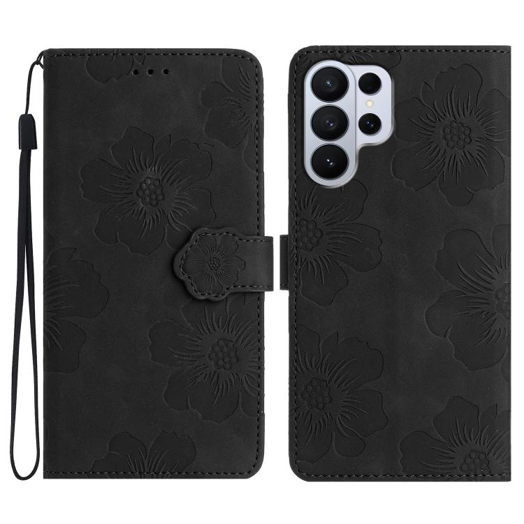 Flower Embossing Pattern Leather Phone Case, For Samsung Galaxy S26 Edge 5G, For Samsung Galaxy S26 Ultra 5G, For Samsung Galaxy S26 Pro 5G, For Samsung Galaxy S25 Edge 5G