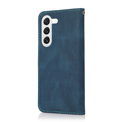 Dual-color Stitching Leather Phone Case