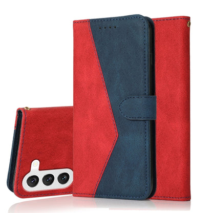 Dual-color Stitching Leather Phone Case
