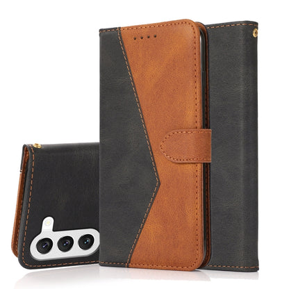 Dual-color Stitching Leather Phone Case