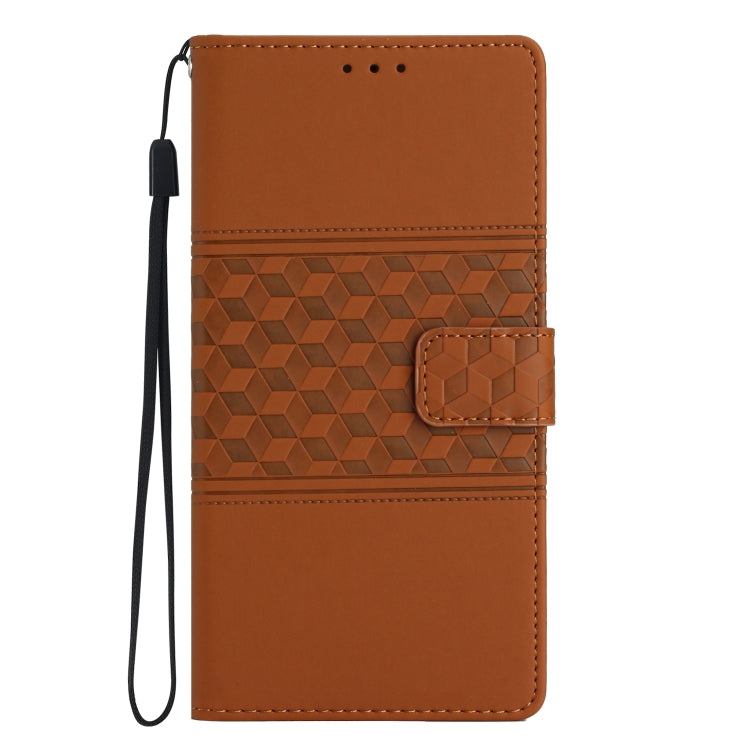 Diamond Embossed Skin Feel Leather Phone Case, For Samsung Galaxy S25 5G, For Samsung Galaxy S25+ 5G, For Samsung Galaxy S25 Ultra 5G, For Samsung Galaxy S24 FE 5G