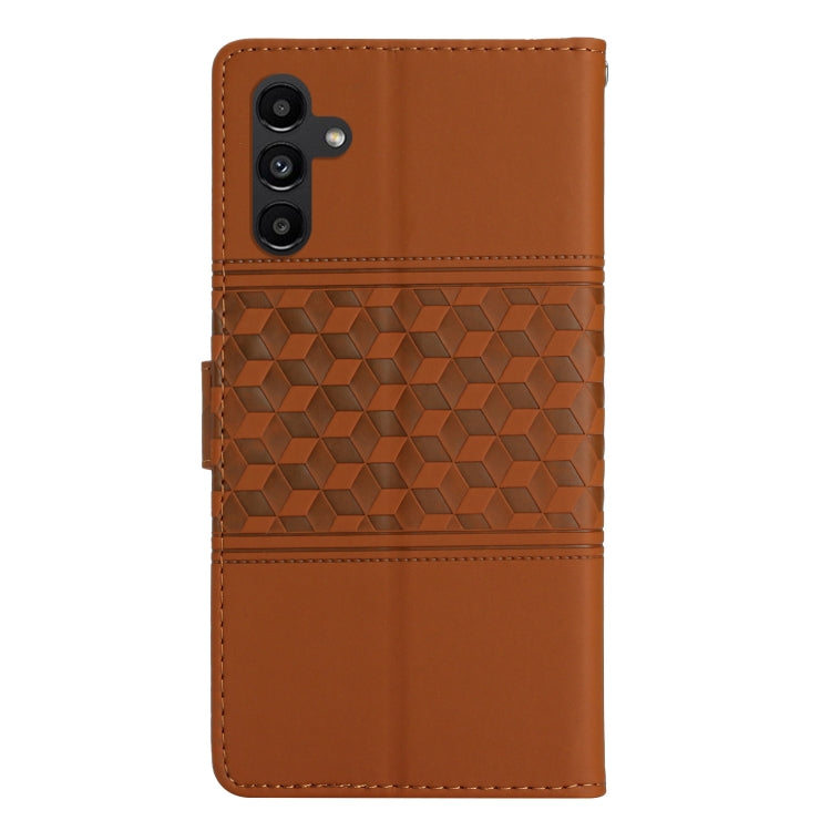 Diamond Embossed Skin Feel Leather Phone Case, For Samsung Galaxy S25 5G, For Samsung Galaxy S25+ 5G, For Samsung Galaxy S25 Ultra 5G, For Samsung Galaxy S24 FE 5G