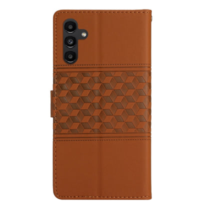 Diamond Embossed Skin Feel Leather Phone Case, For Samsung Galaxy S25 5G, For Samsung Galaxy S25+ 5G, For Samsung Galaxy S25 Ultra 5G, For Samsung Galaxy S24 FE 5G