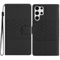 Diamond Embossed Skin Feel Leather Phone Case, For Samsung Galaxy S25 5G, For Samsung Galaxy S25+ 5G, For Samsung Galaxy S25 Ultra 5G, For Samsung Galaxy S24 FE 5G