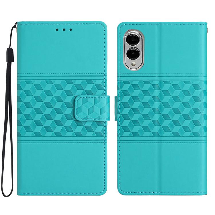 Diamond Embossed Skin Feel Leather Phone Case