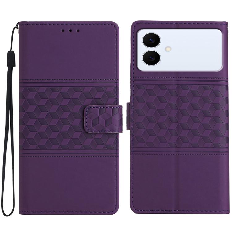 Diamond Embossed Skin Feel Leather Phone Case