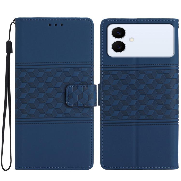 Diamond Embossed Skin Feel Leather Phone Case