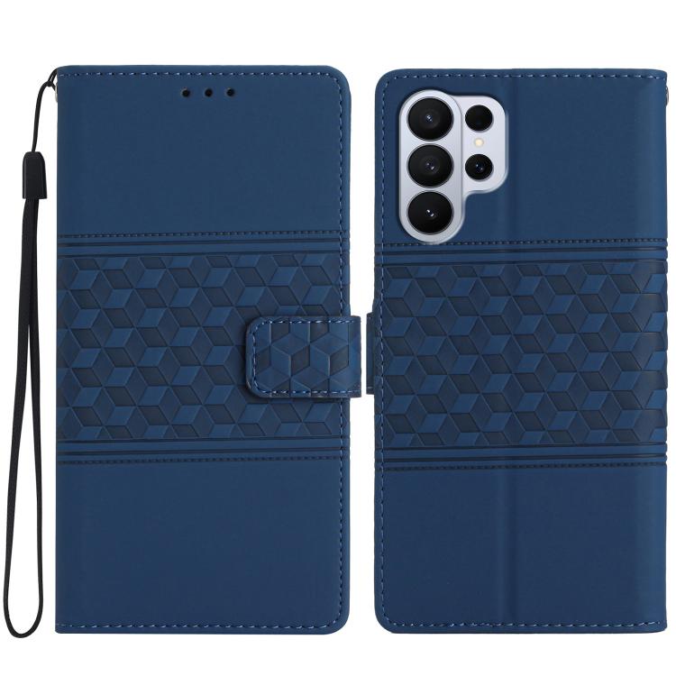 Diamond Embossed Skin Feel Leather Phone Case