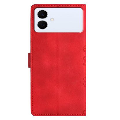 Cherry Blossom Butterfly Skin Feel Embossed PU Phone Case, For Samsung Galaxy S26 Edge 5G, For Samsung Galaxy S26 Ultra 5G, For Samsung Galaxy S26 5G