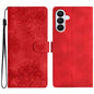 Cherry Blossom Butterfly Skin Feel Embossed PU Phone Case, For Samsung Galaxy S26 Edge 5G, For Samsung Galaxy S26 Ultra 5G, For Samsung Galaxy S26 5G