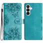 Cherry Blossom Butterfly Skin Feel Embossed PU Phone Case, For Samsung Galaxy S26 Edge 5G, For Samsung Galaxy S26 Ultra 5G, For Samsung Galaxy S26 5G