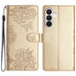 Cherry Blossom Butterfly Skin Feel Embossed PU Phone Case, For Samsung Galaxy S26 Edge 5G, For Samsung Galaxy S26 Ultra 5G, For Samsung Galaxy S26 5G