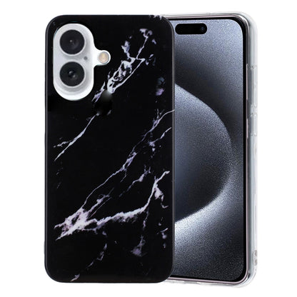IMD Marble TPU Phone Case, For iPhone 16 Pro Max, For iPhone 16 Pro, For iPhone 16 Plus, For iPhone 16