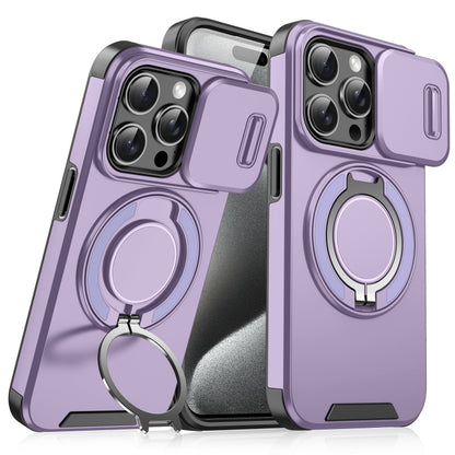 Sliding Camshield Ring Holder Phone Case, For iPhone 16, For iPhone 15 Pro Max, For iPhone 15 Pro, For iPhone 15 Plus