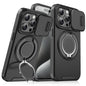 Sliding Camshield Ring Holder Phone Case, For iPhone 16, For iPhone 15 Pro Max, For iPhone 15 Pro, For iPhone 15 Plus