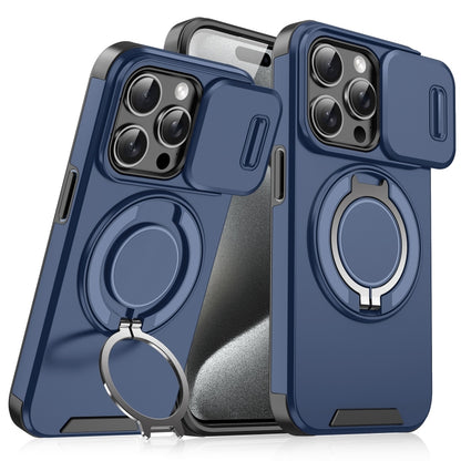Sliding Camshield Ring Holder Phone Case, For iPhone 16, For iPhone 15 Pro Max, For iPhone 15 Pro, For iPhone 15 Plus