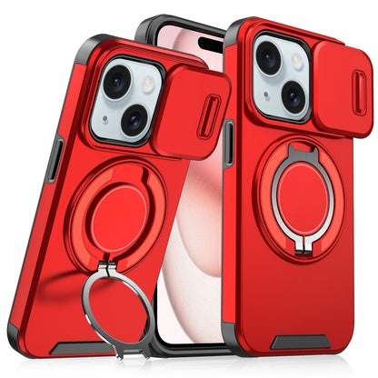 Sliding Camshield Ring Holder Phone Case, For iPhone 15, For iPhone 14 Plus, For iPhone 14, For iPhone 14 Pro