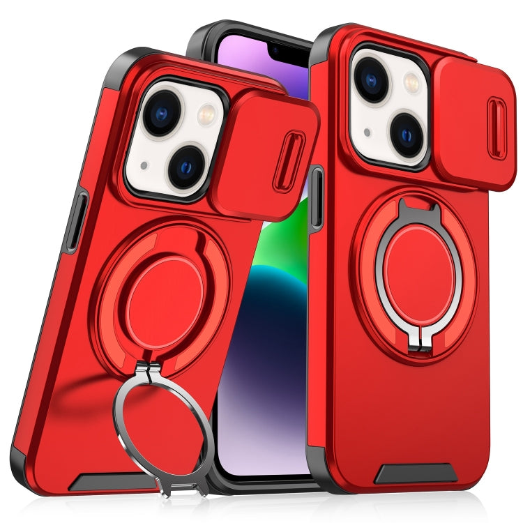 Sliding Camshield Ring Holder Phone Case, For iPhone 15, For iPhone 14 Plus, For iPhone 14, For iPhone 14 Pro