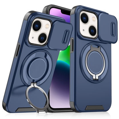 Sliding Camshield Ring Holder Phone Case, For iPhone 15, For iPhone 14 Plus, For iPhone 14, For iPhone 14 Pro