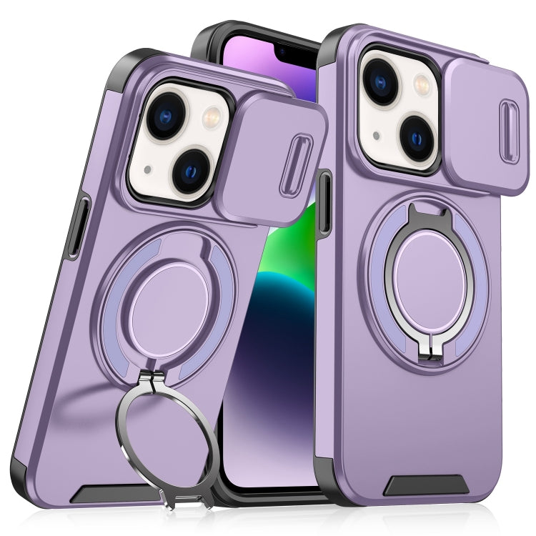 Sliding Camshield Ring Holder Phone Case, For iPhone 15, For iPhone 14 Plus, For iPhone 14, For iPhone 14 Pro