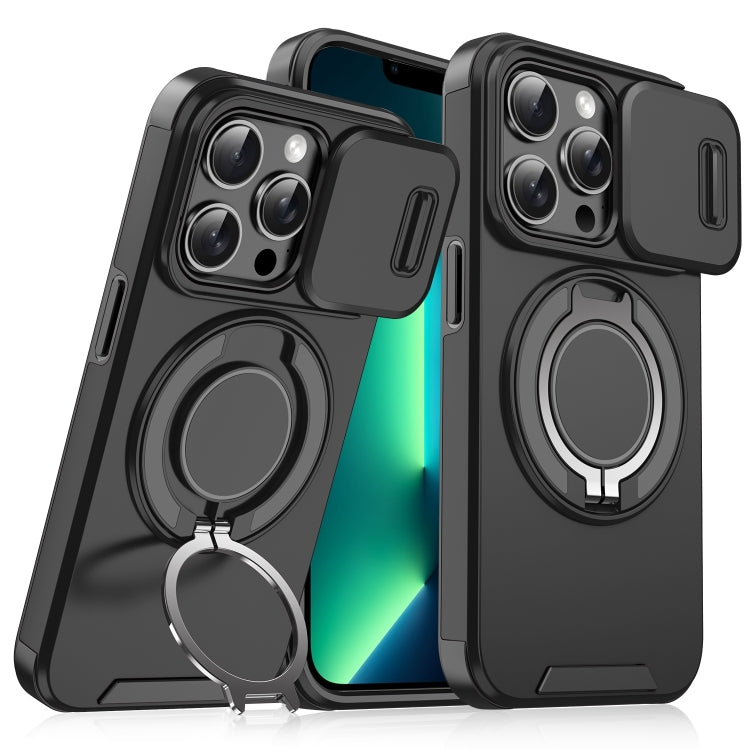 Sliding Camshield Ring Holder Phone Case, For iPhone 14 Pro Max, For iPhone 13 Pro Max, For iPhone 13 Pro, For iPhone 13