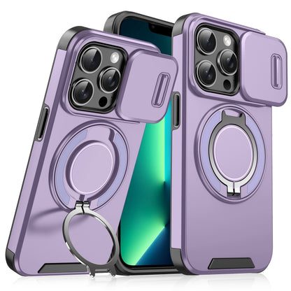 Sliding Camshield Ring Holder Phone Case, For iPhone 14 Pro Max, For iPhone 13 Pro Max, For iPhone 13 Pro, For iPhone 13