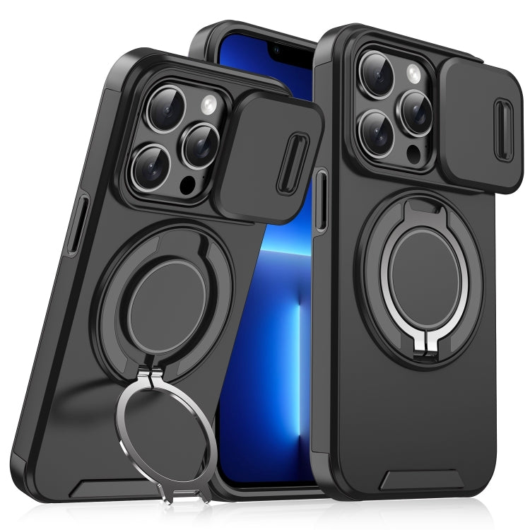 Sliding Camshield Ring Holder Phone Case, For iPhone 14 Pro Max, For iPhone 13 Pro Max, For iPhone 13 Pro, For iPhone 13